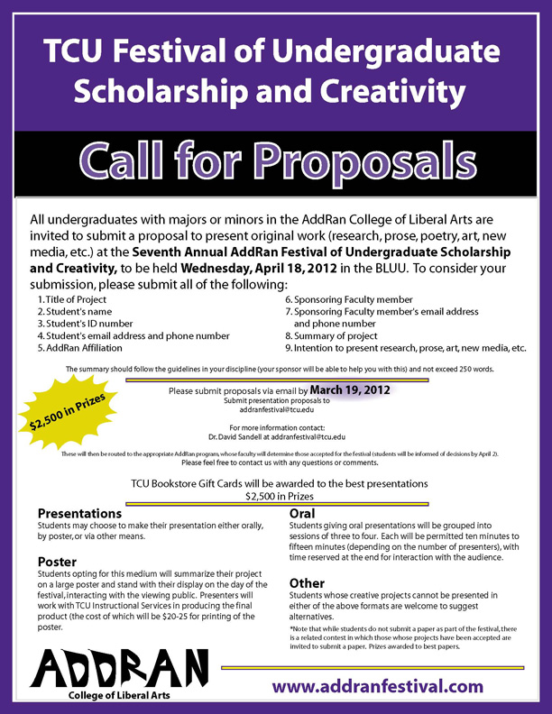 Call For Proposals Template